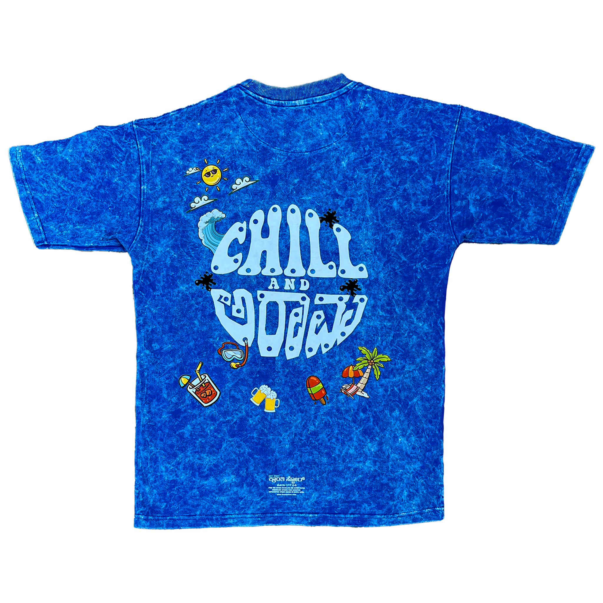 Chill Dosta Acid Washed Oversized T-Shirt