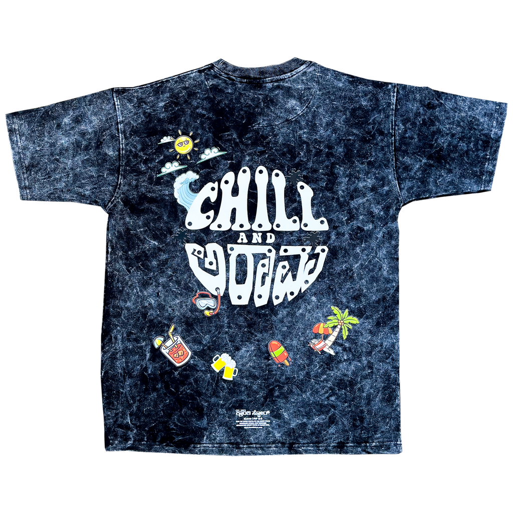 Chill Dosta Acid Washed Oversized T-Shirt