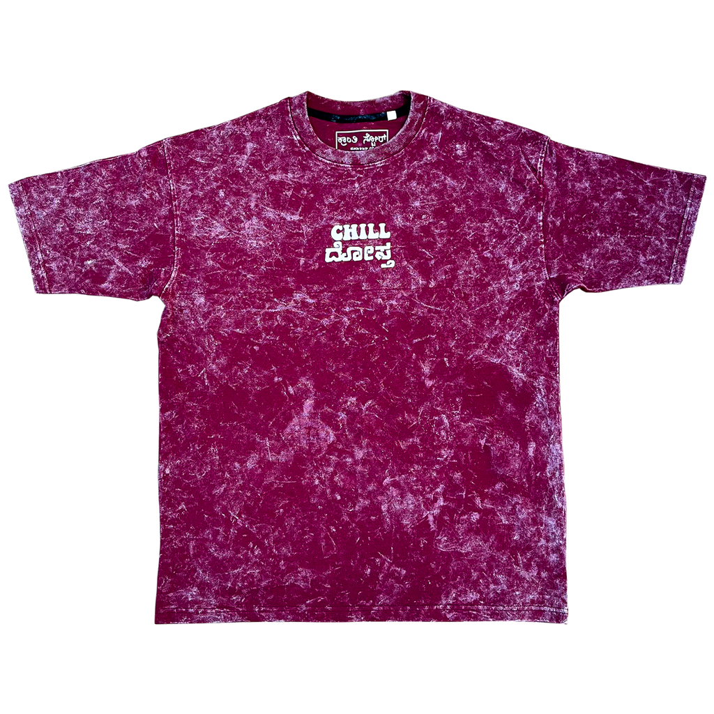Chill Dosta Acid Washed Oversized T-Shirt
