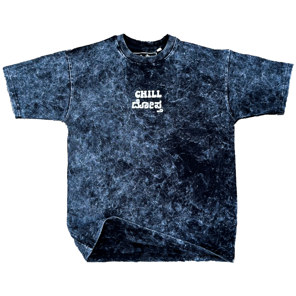 Chill Dosta Acid Washed Oversized T-Shirt